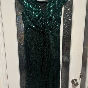 NWOT Grace Karin green sequined cocktail dress Size S